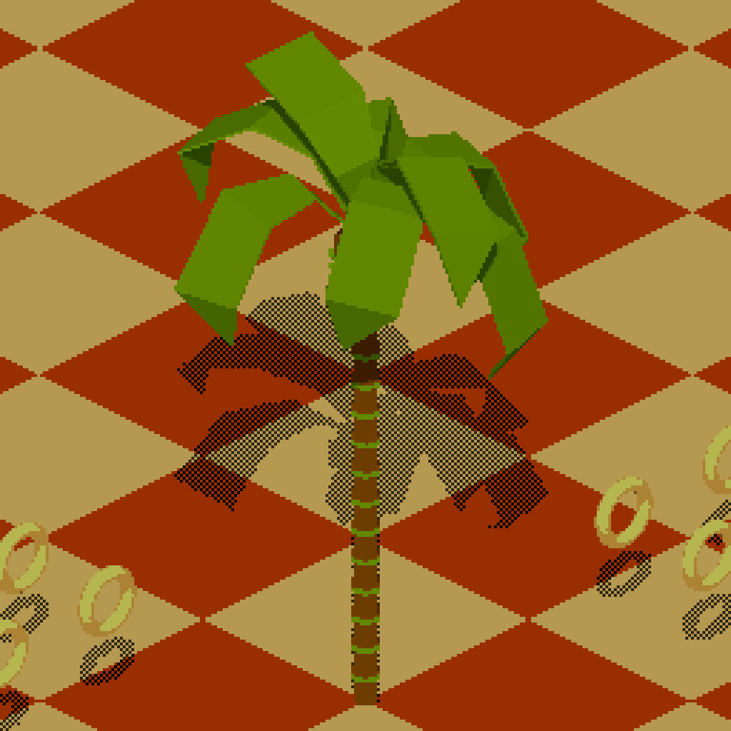 "Pixel art" Sonic Palm Tree preview image 1